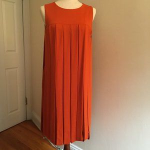 Roni - Orange Paneled & Sheath Dress